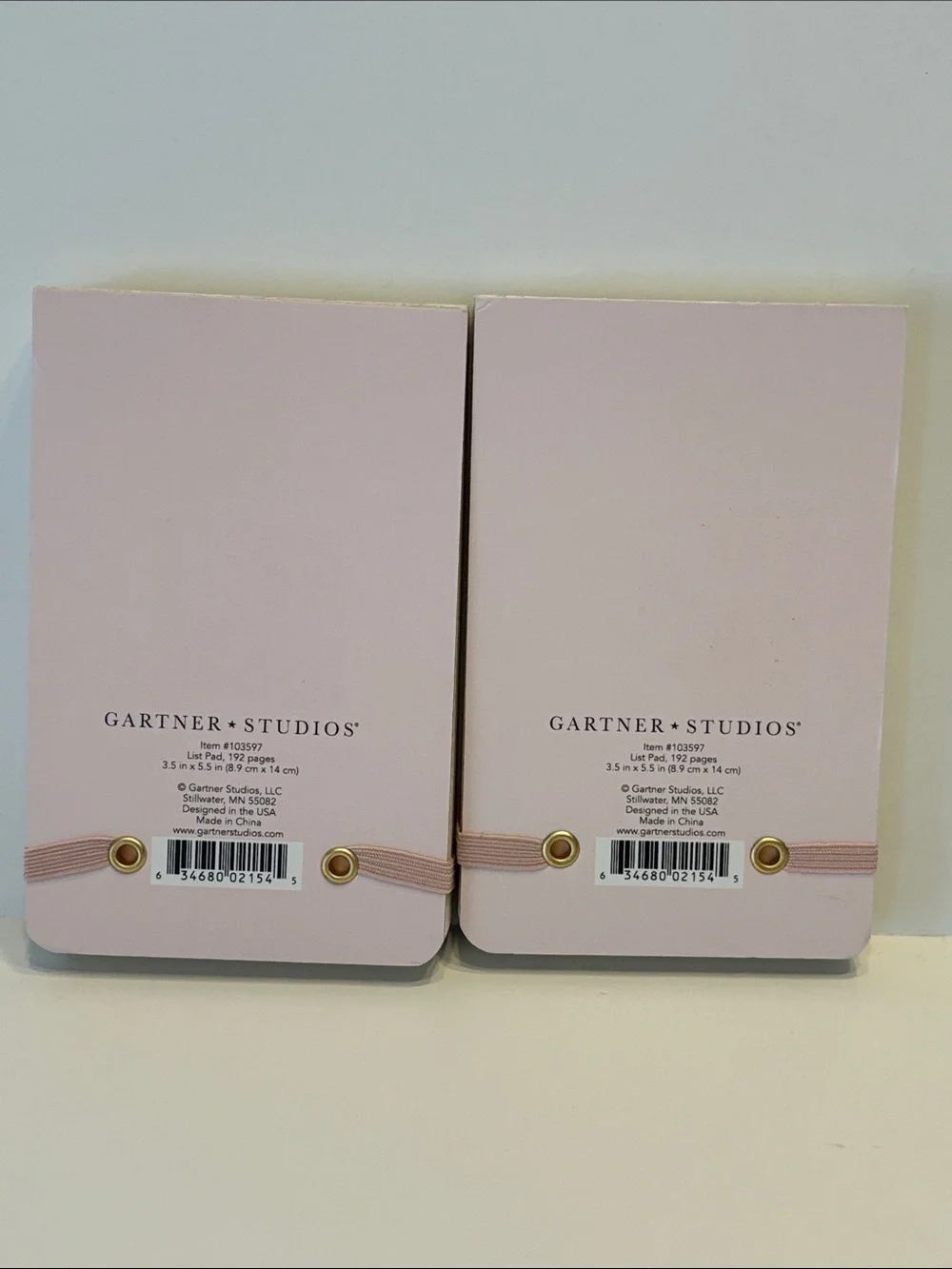Gartner Studios List Pad Pocket Notebook Set of 2